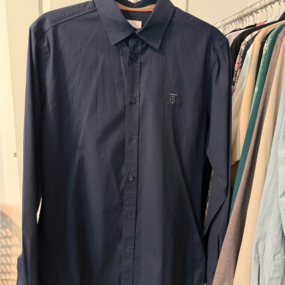 Burberry Men's Navy Shirt